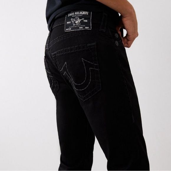 True Religion | Jeans | True Religionmens Geno Relaxed Slim Jeans Black ...